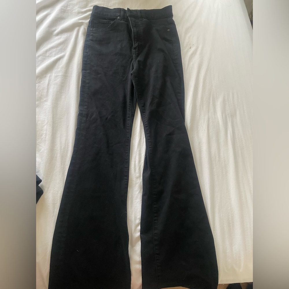 Express bootcut high rise jeans